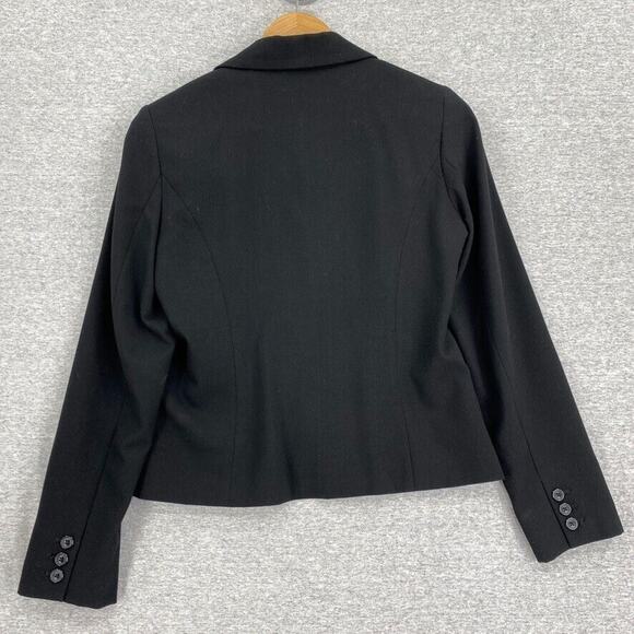212 Collection Blazer Womens 6 Black Stretch 2 Button Long Sleeve Lined Career - Picture 4 of 12